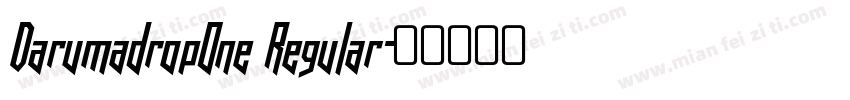 DarumadropOne Regular字体转换